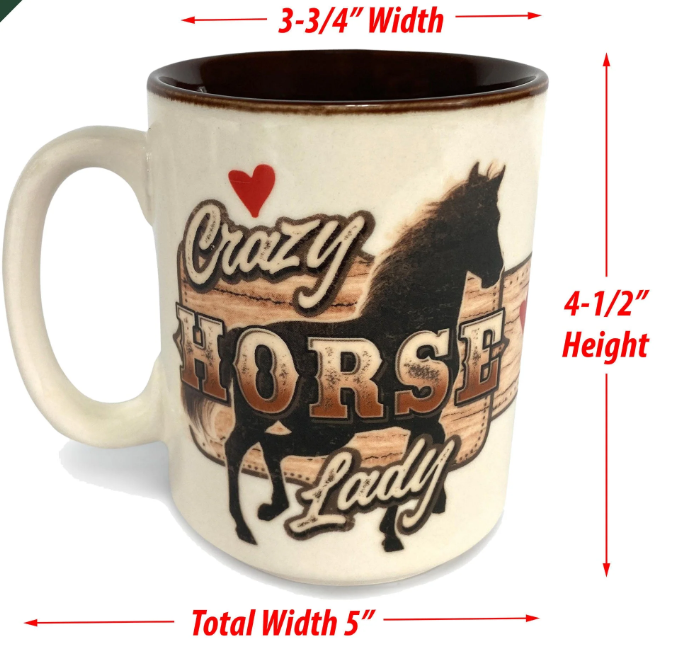 Crazy Horse Lady Ceramic Mug