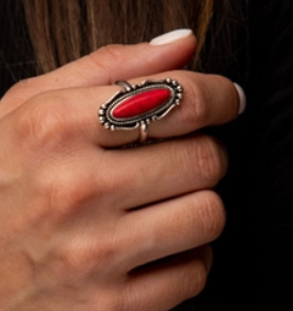 Adjustable Burnish Silver Ring