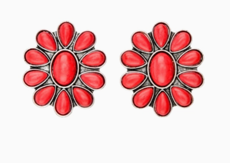 Flower Cluster Post Earrings