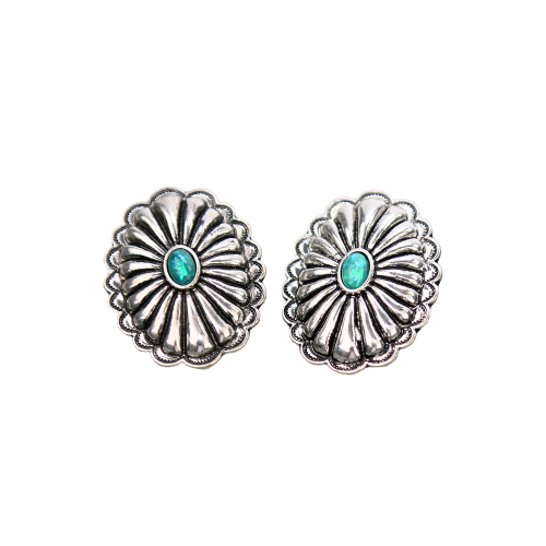 Concho Stud Earrings