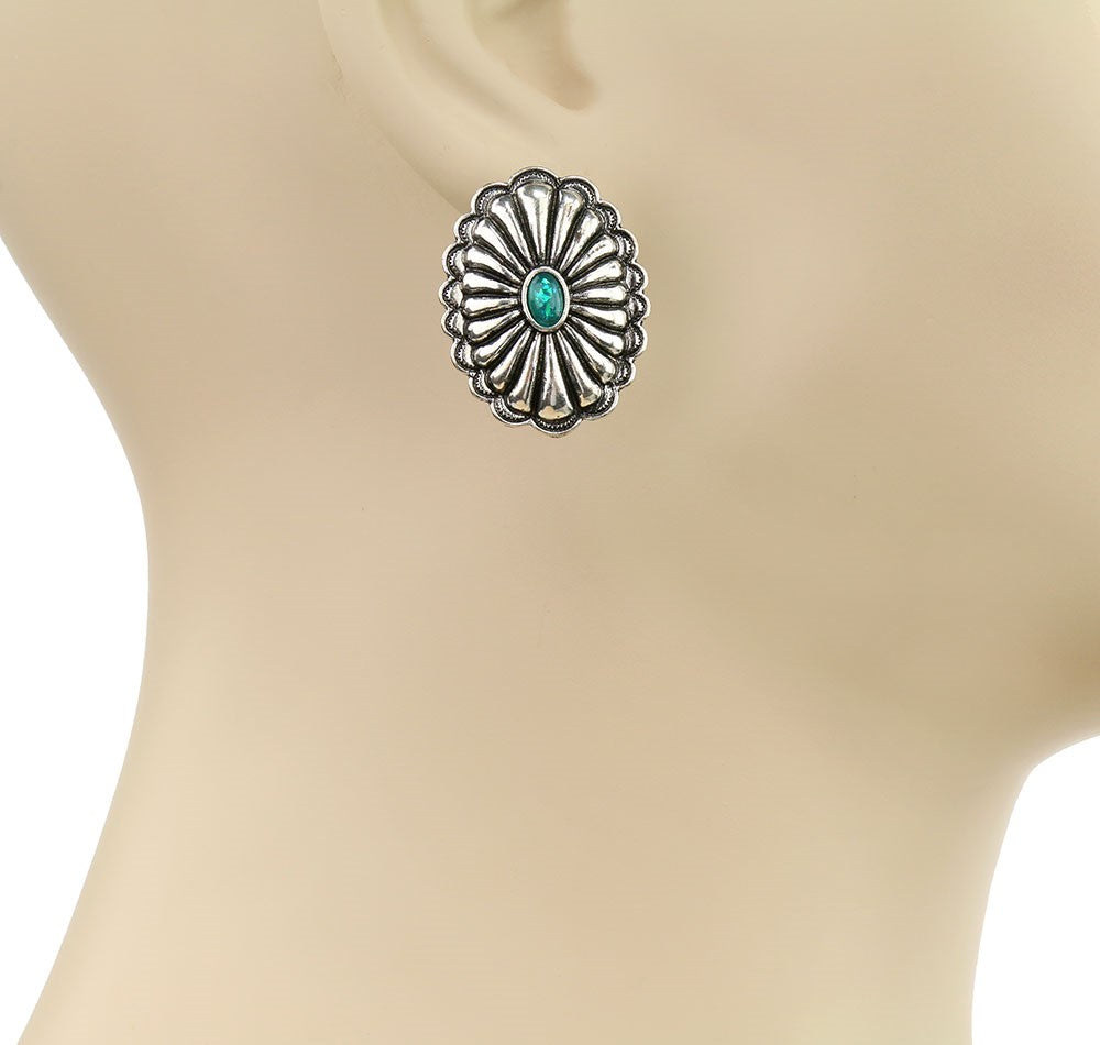 Concho Stud Earrings