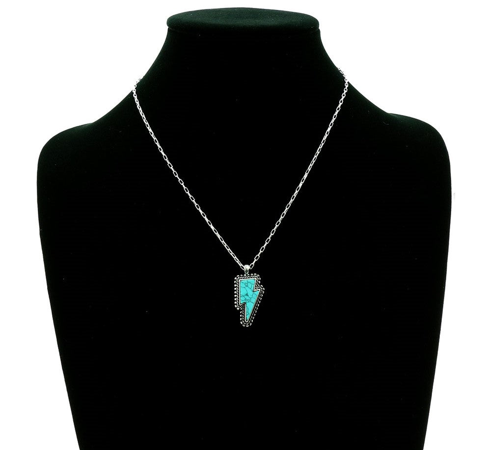 Stone Lightning Necklace