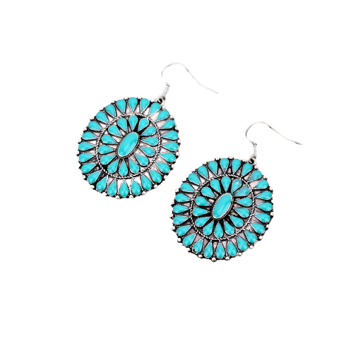 Concho Dangle Earrings